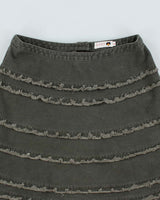 Vintage Y2K Tiered Midi Skirt - S