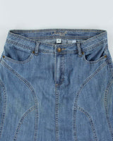 Vintage Y2K Jessica Sport Denim Midi Skirt - S