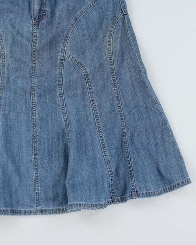Vintage Y2K Jessica Sport Denim Midi Skirt - S