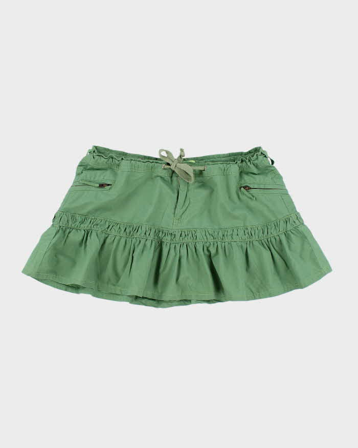 Vintage Y2K Squeeze Jeans Drawstring Mini Skirt - L