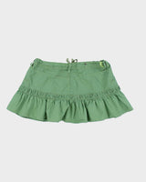 Vintage Y2K Squeeze Jeans Drawstring Mini Skirt - L