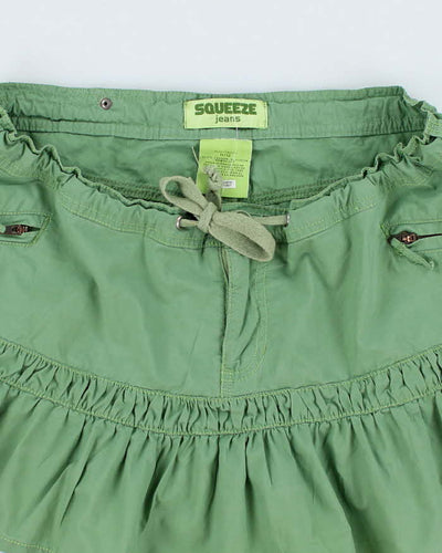 Vintage Y2K Squeeze Jeans Drawstring Mini Skirt - L