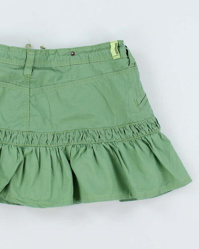 Vintage Y2K Squeeze Jeans Drawstring Mini Skirt - L