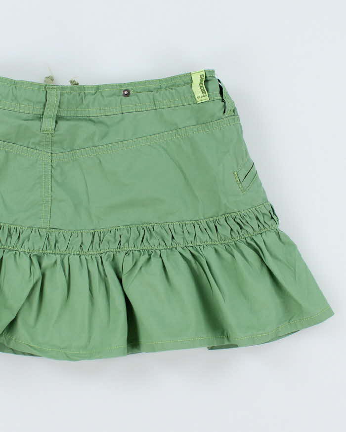 Vintage Y2K Squeeze Jeans Drawstring Mini Skirt - L