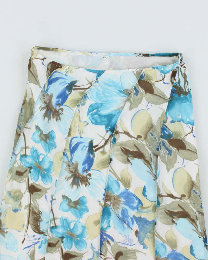 Vintage Floral Ruffle Skirt - XS