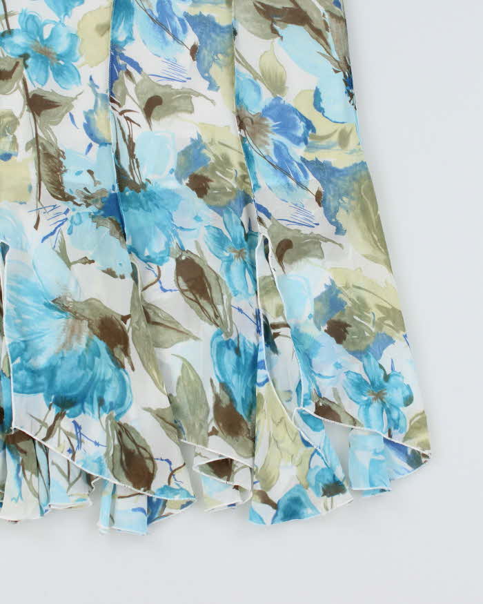 Vintage Floral Ruffle Skirt - XS