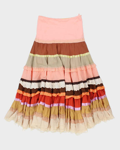 Vintage Tired Ruffle Skirt - S