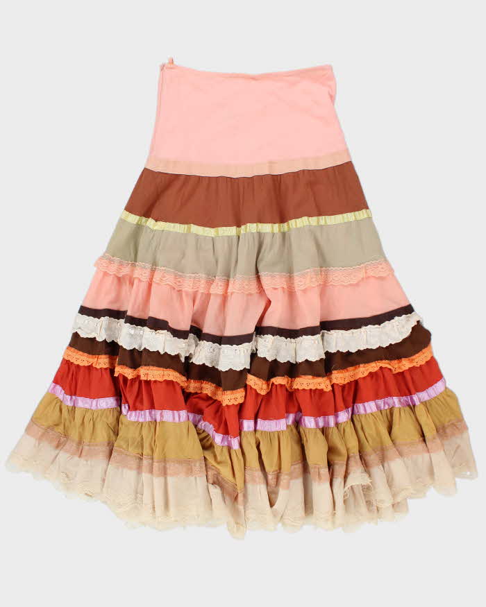 Vintage Tired Ruffle Skirt - S