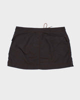 Nautica Brown Nylon Mini Skirt - S