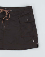 Nautica Brown Nylon Mini Skirt - S