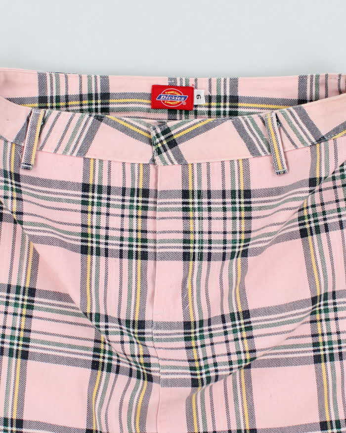 Dickies Pink Check Mini Skirt - M