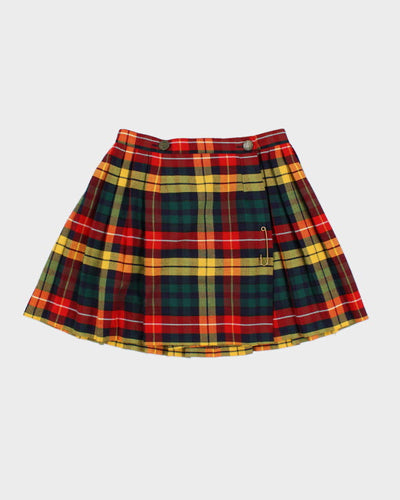 Vintage 90s Imperial Collection Plaid Skirt - S