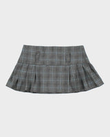 Y2k 00s Digital Clothing Plaid Mini Skirt - M
