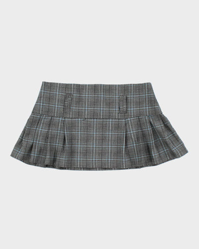 Y2k 00s Digital Clothing Plaid Mini Skirt - M