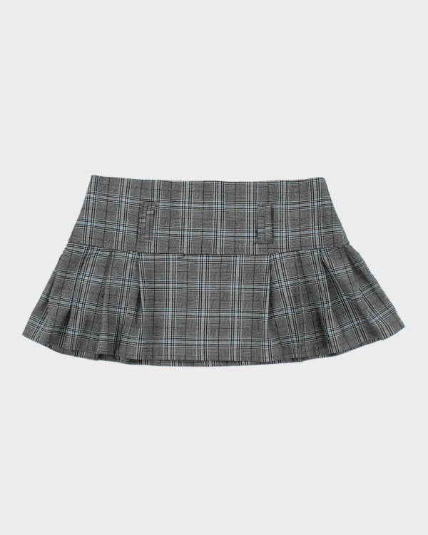 Y2k 00s Digital Clothing Plaid Mini Skirt - M