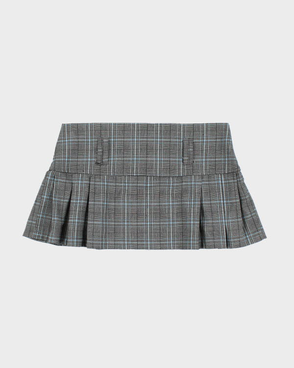 Y2k 00s Digital Clothing Plaid Mini Skirt - M