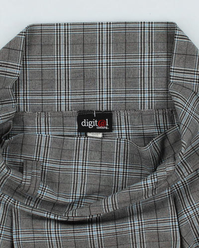 Y2k 00s Digital Clothing Plaid Mini Skirt - M