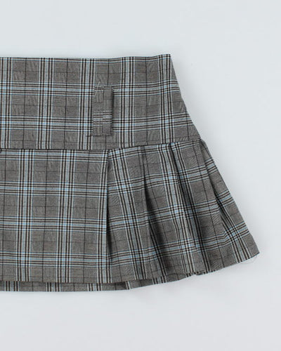Y2k 00s Digital Clothing Plaid Mini Skirt - M