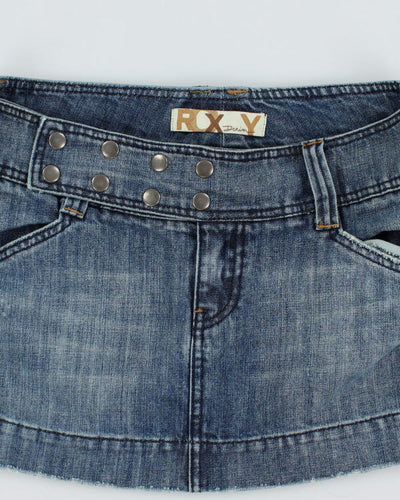 Y2k 00s Roxy Denim Mini Skirt - M