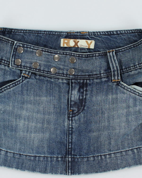Y2k 00s Roxy Denim Mini Skirt - M