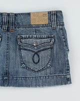 Y2k 00s Roxy Denim Mini Skirt - M