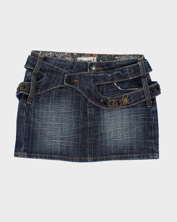 Y2k 00s Vigoss Mini Denim Skirt - S