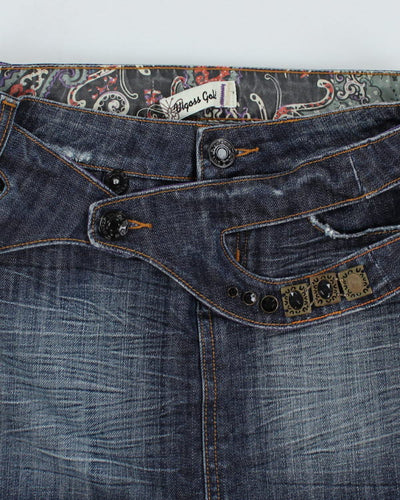 Y2k 00s Vigoss Mini Denim Skirt - S