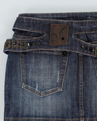 Y2k 00s Vigoss Mini Denim Skirt - S