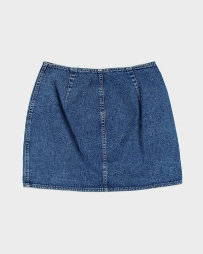 Vintage Y2k 00s Attitude Denim Wrap Skirt - S