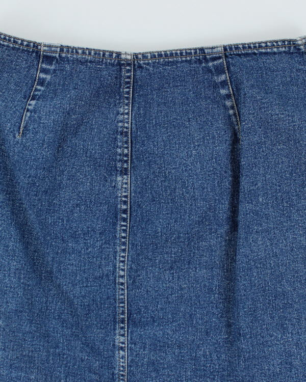 Vintage Y2k 00s Attitude Denim Wrap Skirt - S