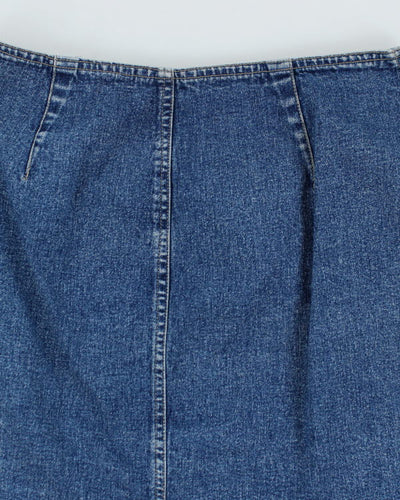 Vintage Y2k 00s Attitude Denim Wrap Skirt - S