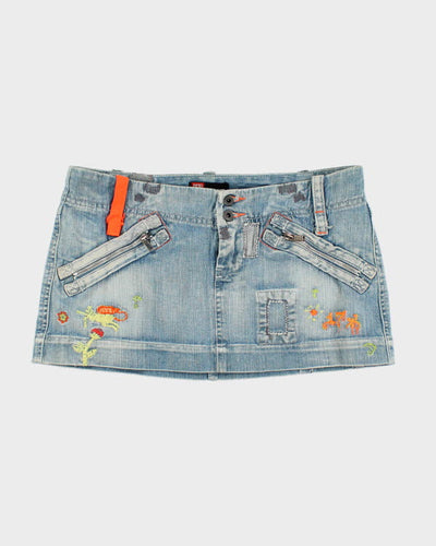 Vintage Y2k 00s Diesel Denim Mini Skirt - S