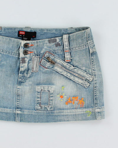 Vintage Y2k 00s Diesel Denim Mini Skirt - S