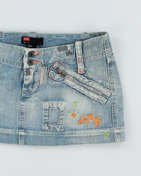 Vintage Y2k 00s Diesel Denim Mini Skirt - S