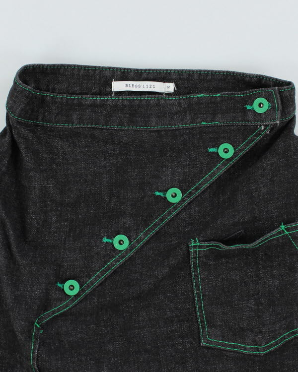 Y2k 00s Black Denim Skirt - M