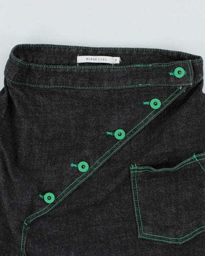 Y2k 00s Black Denim Skirt - M