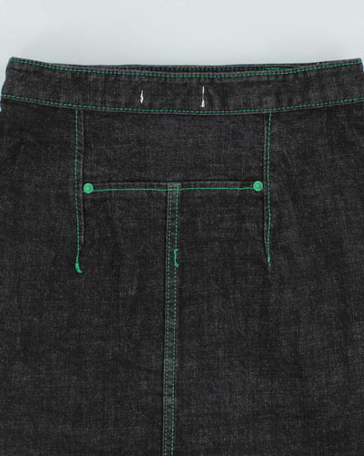 Y2k 00s Black Denim Skirt - M