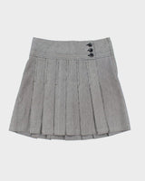 Y2k 00s Le Chateau Stripe Pleated Skirt - XS
