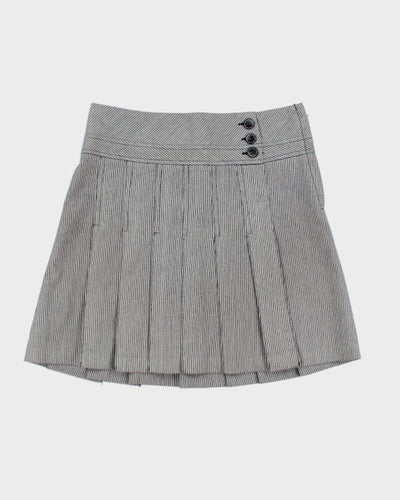 Y2k 00s Le Chateau Stripe Pleated Skirt - XS