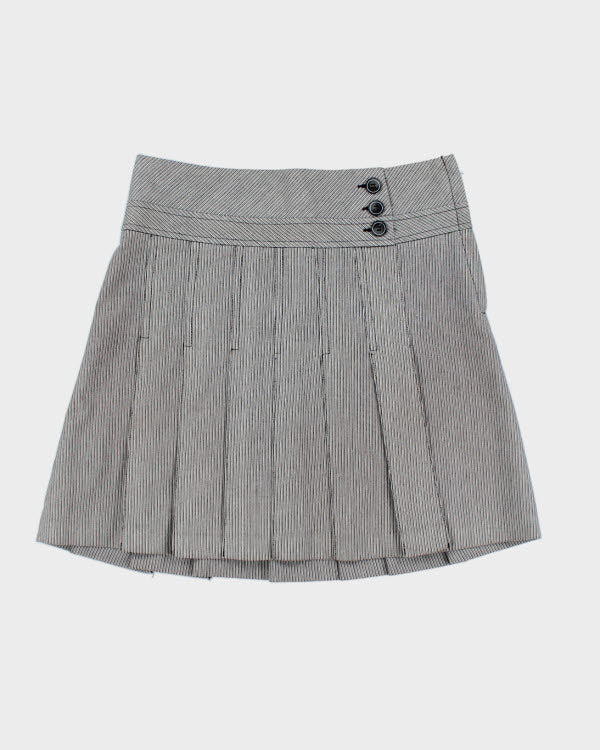 Y2k 00s Le Chateau Stripe Pleated Skirt - XS