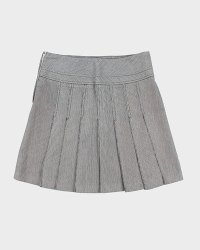 Y2k 00s Le Chateau Stripe Pleated Skirt - XS