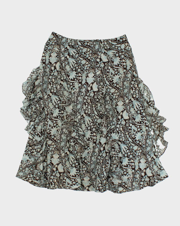 Jones New York Silk Ruffle Skirt - S
