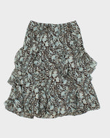 Jones New York Silk Ruffle Skirt - S