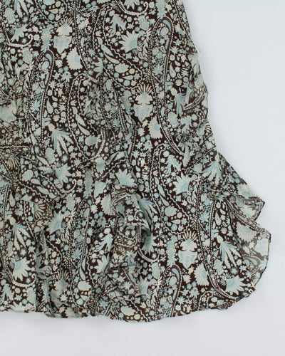 Jones New York Silk Ruffle Skirt - S