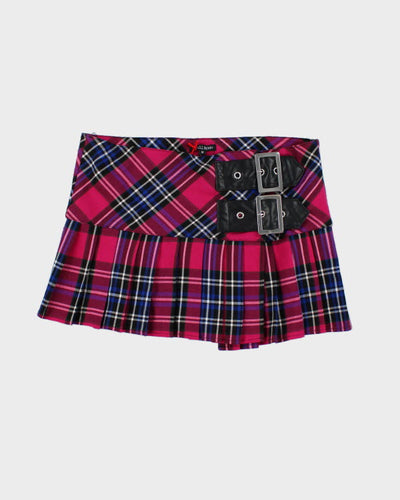 Y2k 00s Hell Bunny Plaid Mini Skirt - M