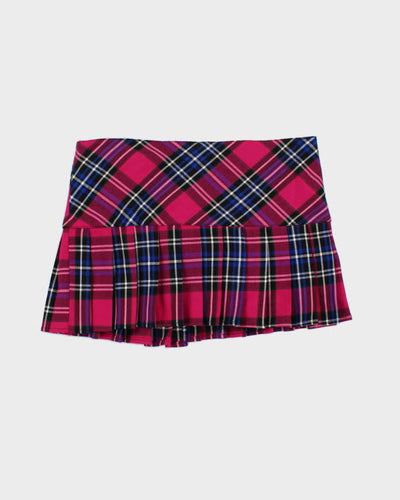 Y2k 00s Hell Bunny Plaid Mini Skirt - M