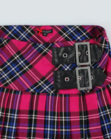 Y2k 00s Hell Bunny Plaid Mini Skirt - M