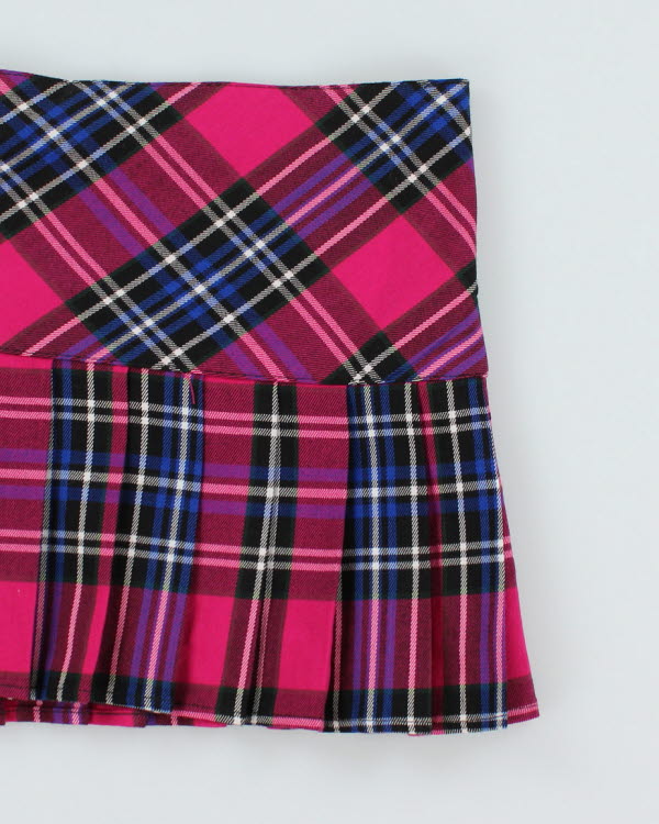 Y2k 00s Hell Bunny Plaid Mini Skirt - M