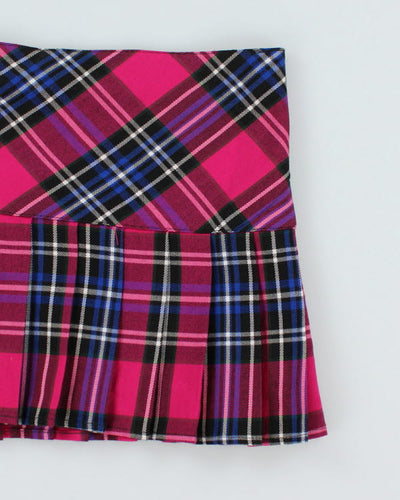 Y2k 00s Hell Bunny Plaid Mini Skirt - M