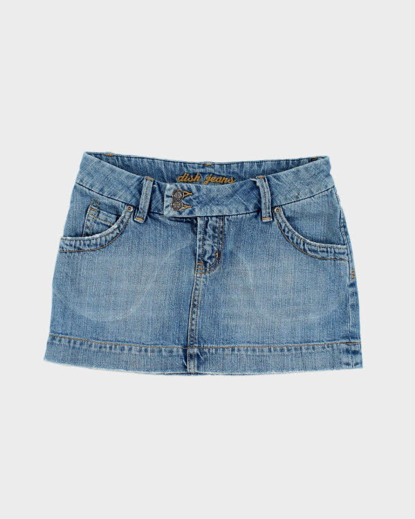 Y2k 00s Dish Jeans Denim Mini Skirt - S